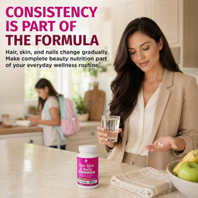 1 Body Compléments Alimentaires Cheveux Peau Ongles Biotine 60 Capsules lifestyle
