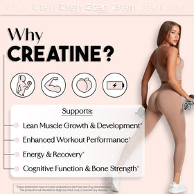 10Ten Nutrition Créatine + Collagène sur une table de cuisine