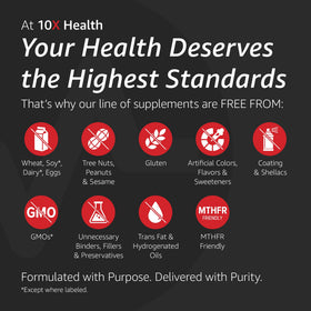 10X Health System Multivitamine Méthylée 90 Capsules dans un cadre de vie sain
