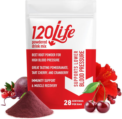 120LIFE mélange en poudre de betterave et grenade vue avant