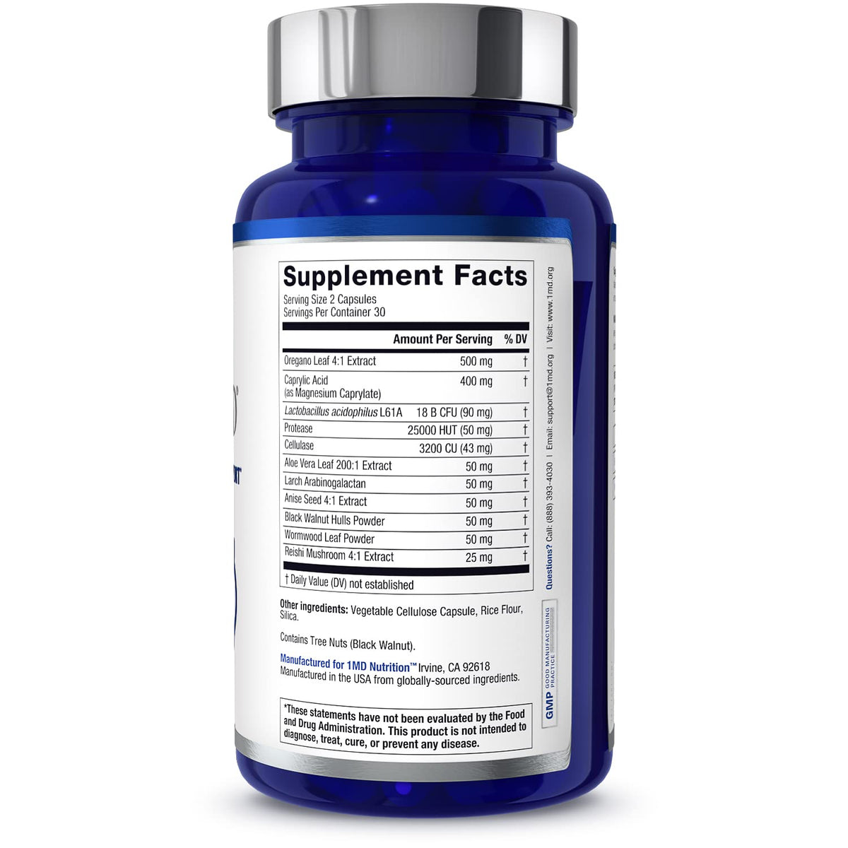1MD Nutrition BalanceMD Probiotiques, capsules avec des herbes