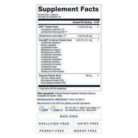 1MD Nutrition BiomeMD avec un verre d'eau