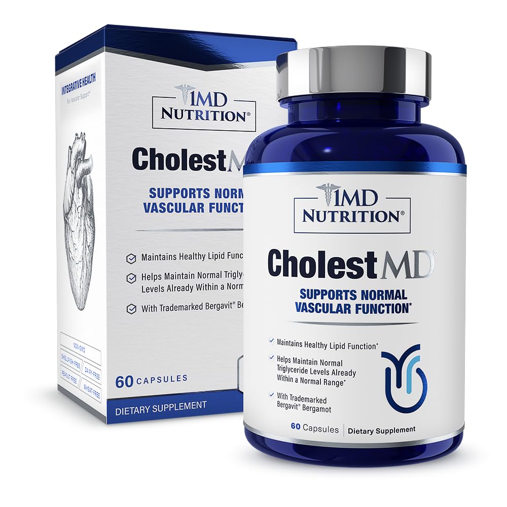 1MD Nutrition CholestMD 60 capsules vue de face avec étiquette détaillée