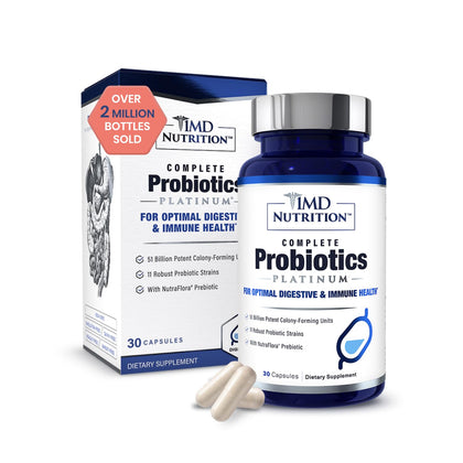 1MD Nutrition Complete Probiotics Platinum 30 capsules vue de face