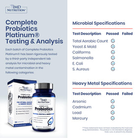 1MD Nutrition Complete Probiotics Platinum capsules ouvertes