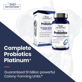 1MD Nutrition Complete Probiotics Platinum ingrédients listés