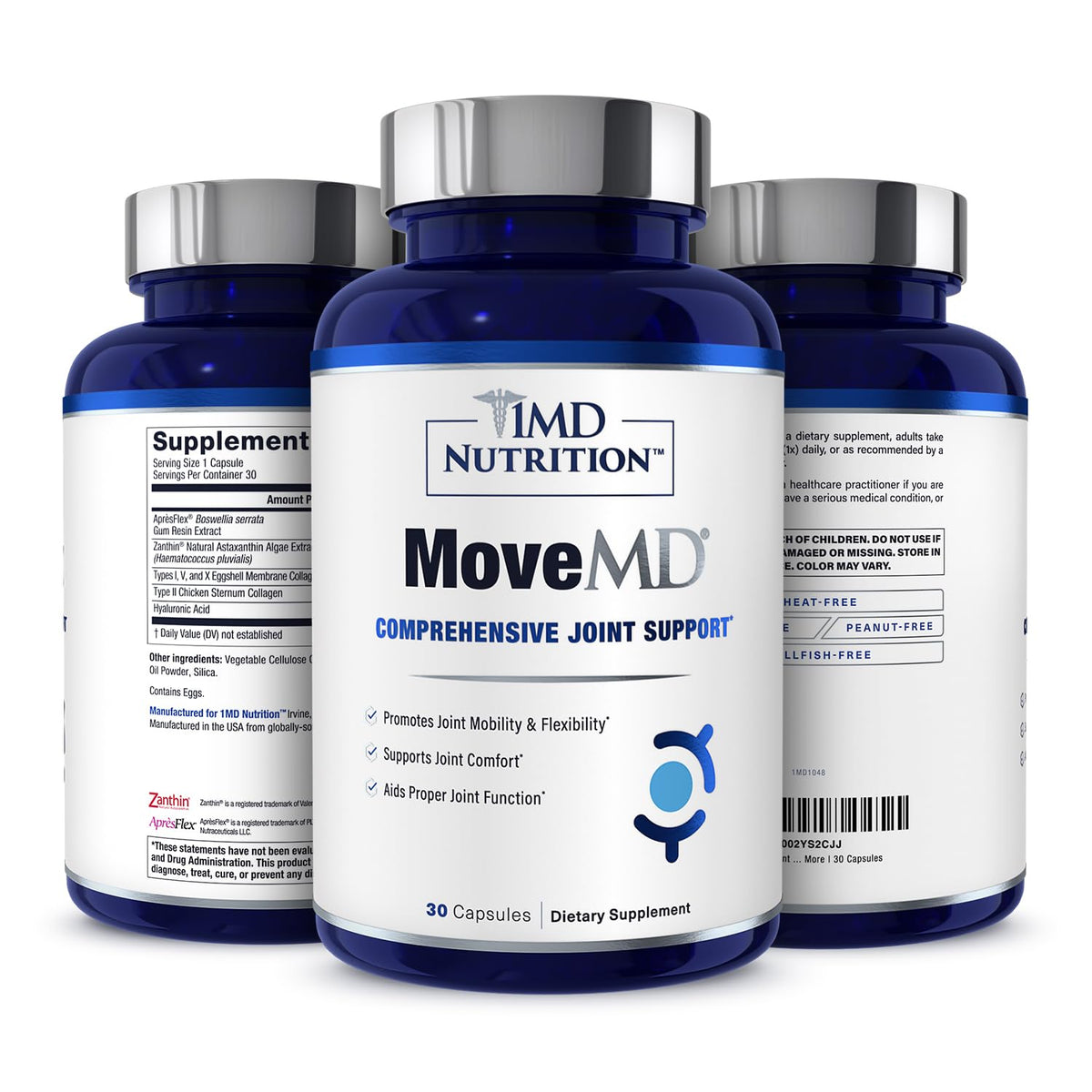 1MD Nutrition MoveMD complément alimentaire articulaire 68g avant