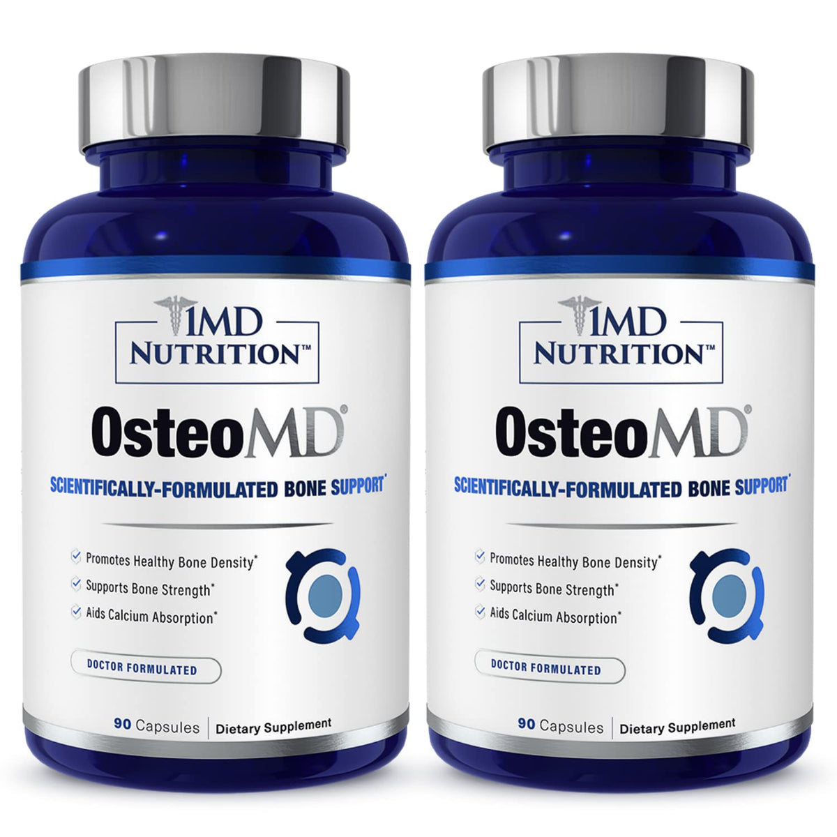 1MD Nutrition OsteoMD 180 gélules devant un fond neutre