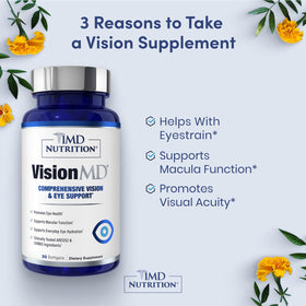 1MD Nutrition VisionMD gélules avec vue de côté