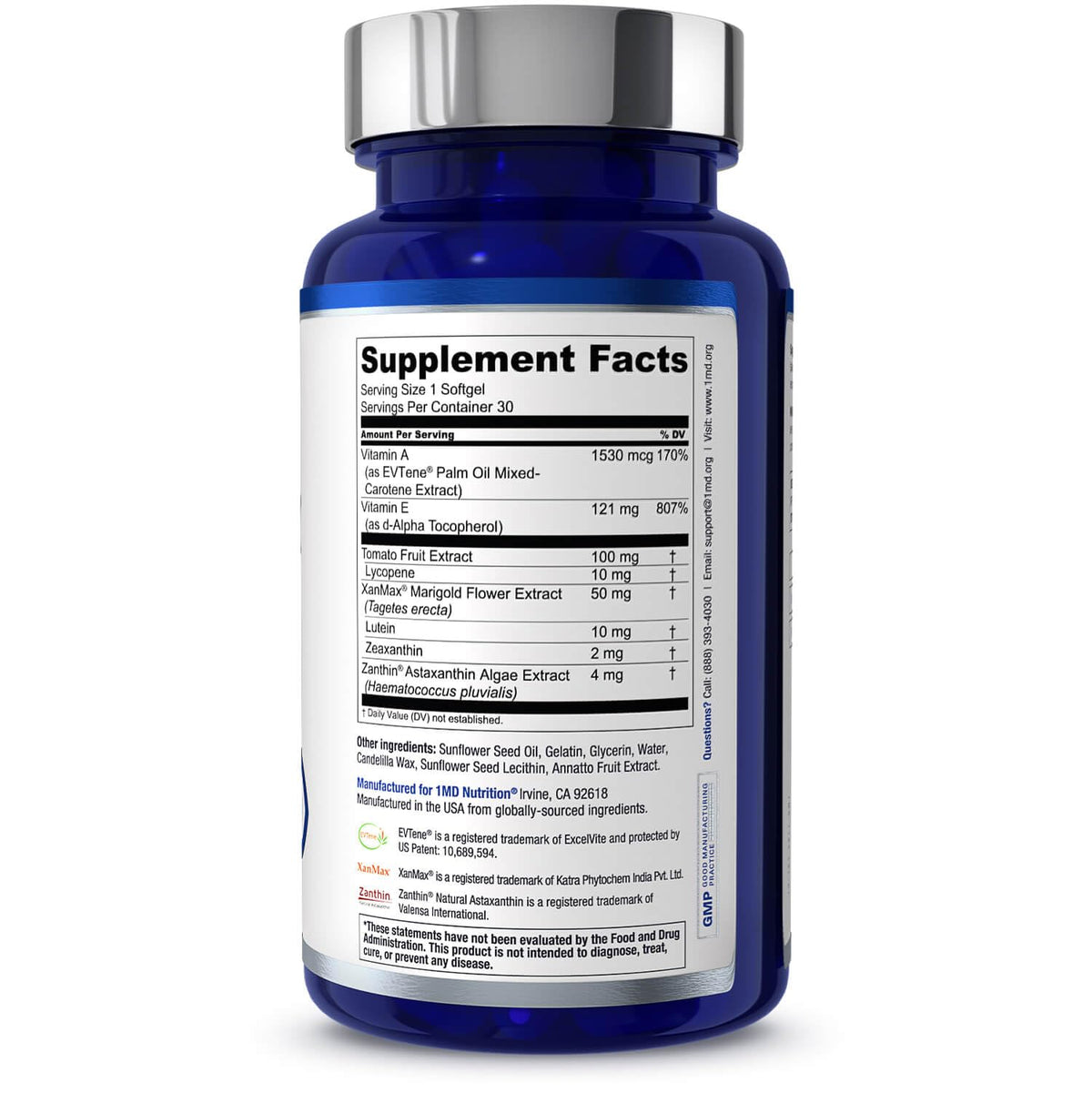 1MD Nutrition VisionMD gélules, prise en main