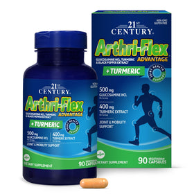 21st Century Arthri-Flex + Curcuma 90 capsules vue de face