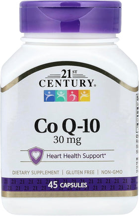 21st Century CoQ10 30 mg Capsules avant avec emballage