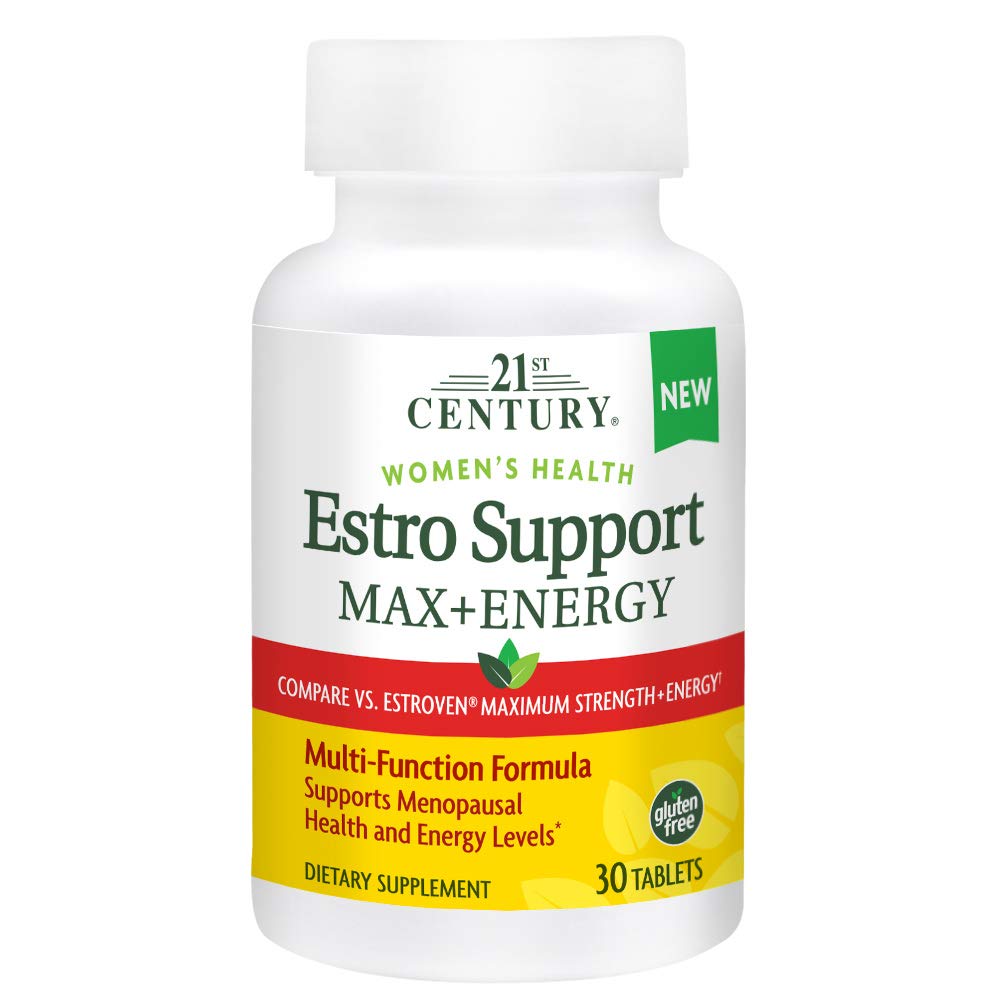 21st Century Estro Support Max + Energy capsules végétariennes 30 front view