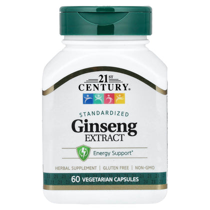 21st Century Extrait de Ginseng 200mg Capsules vue avant