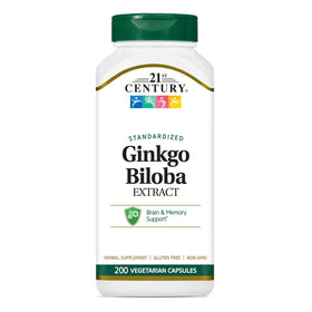21st Century Ginkgo Biloba 200 capsules, vue de l'avant