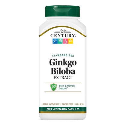 21st Century Ginkgo Biloba 200 capsules, vue de l'avant