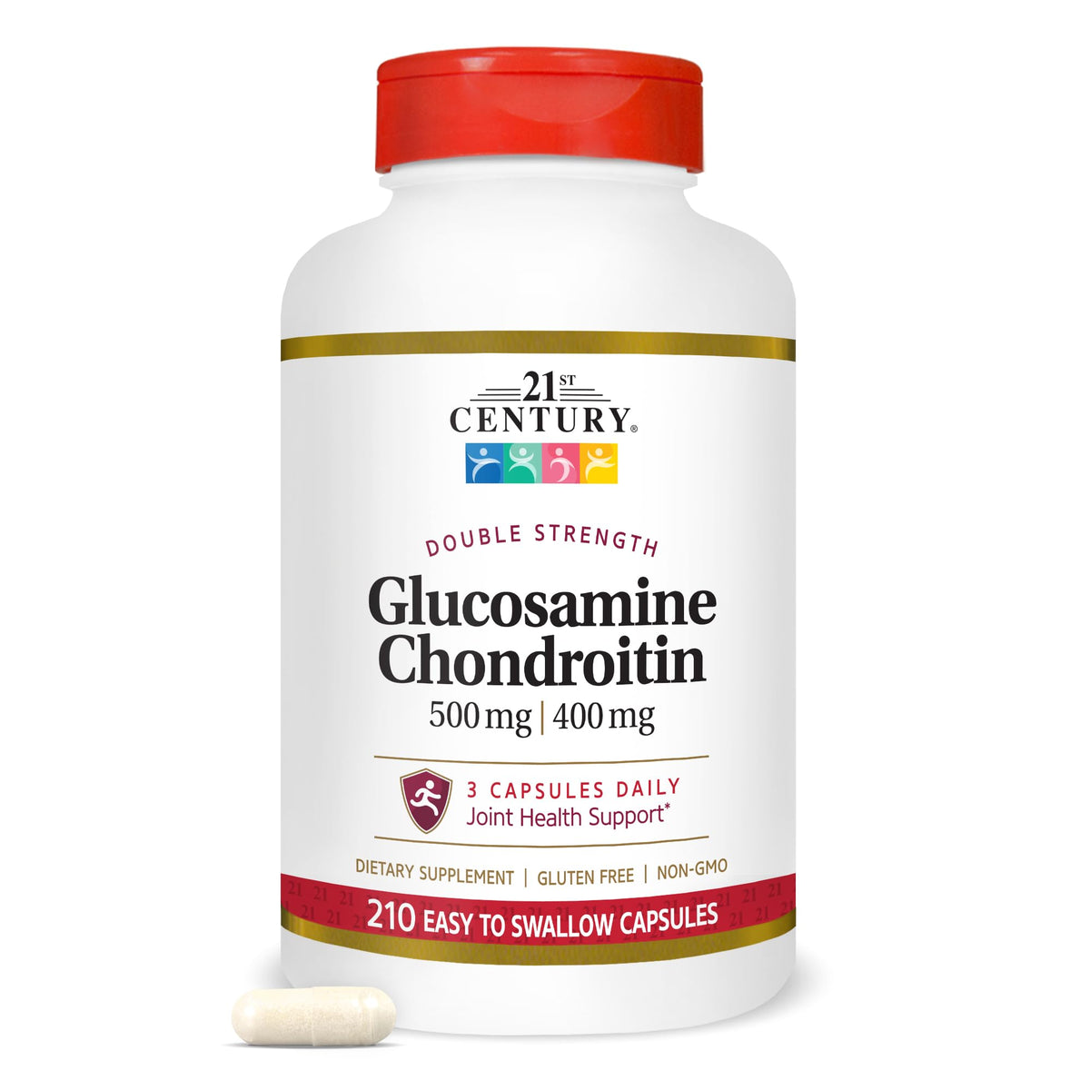 21st Century Glucosamine Chondroitin 500/400mg bouteille vue avant