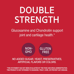 21st Century Glucosamine Chondroitin 500/400mg comprimés sur une table