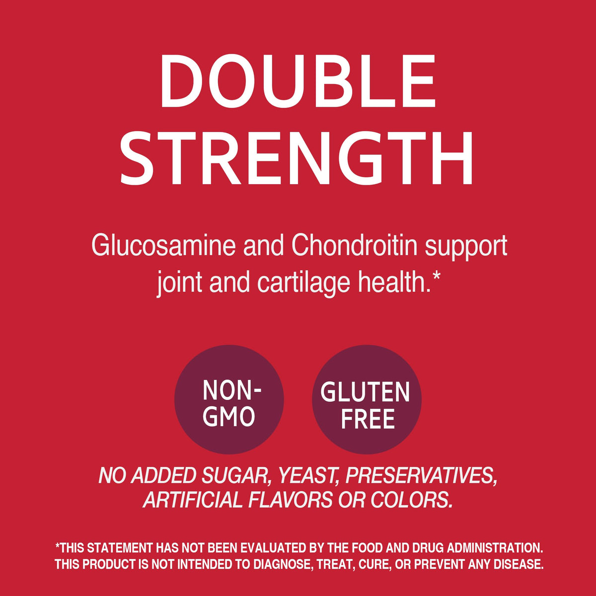 21st Century Glucosamine Chondroitin 500/400mg étiquette des ingrédients