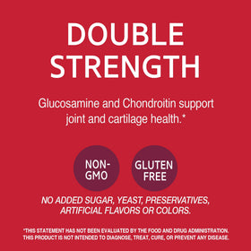 21st Century Glucosamine Chondroitin 500/400mg étiquette des ingrédients