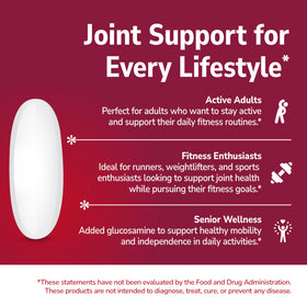 21st Century Glucosamine Chondroitin 750mg/600mg comprimés vue de côté
