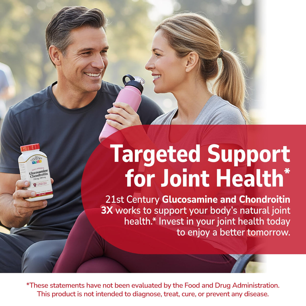 21st Century Glucosamine Chondroitin 750mg/600mg ingrédients sur l'emballage