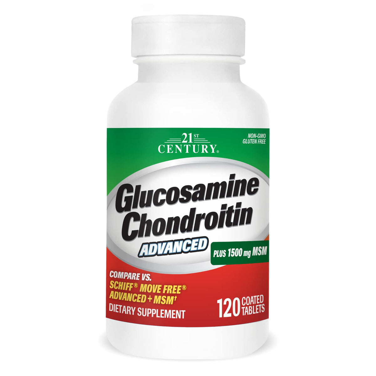 21st Century Glucosamine Chondroitin Advanced 120 comprimés vue avant