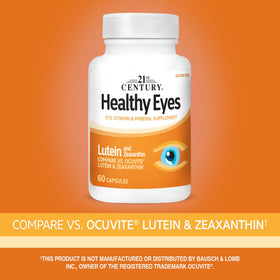 21st Century Luteine et Zéaxanthine capsules ouvertes