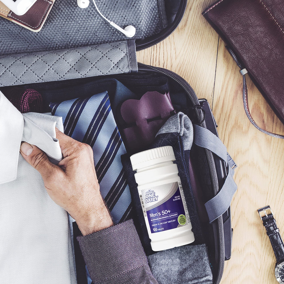 21st Century Multivitamines 50+ pour Hommes, boîte latérale