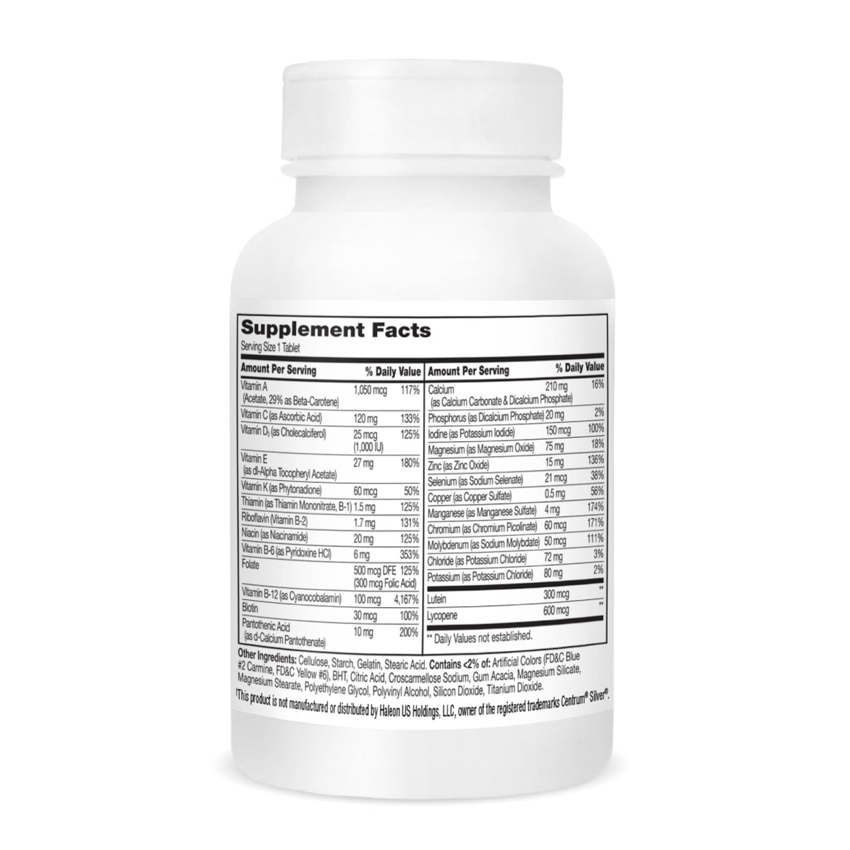 21st Century Multivitamines 50+ près de fruits et légumes