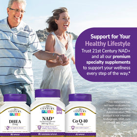 21st Century NAD+ Nicotinamide Riboside 300 mg - dimensions de l'emballage