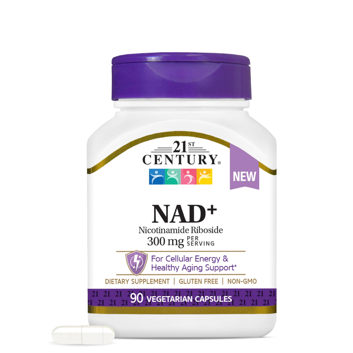 21st Century NAD+ Nicotinamide Riboside 300 mg - vue avant de l'emballage