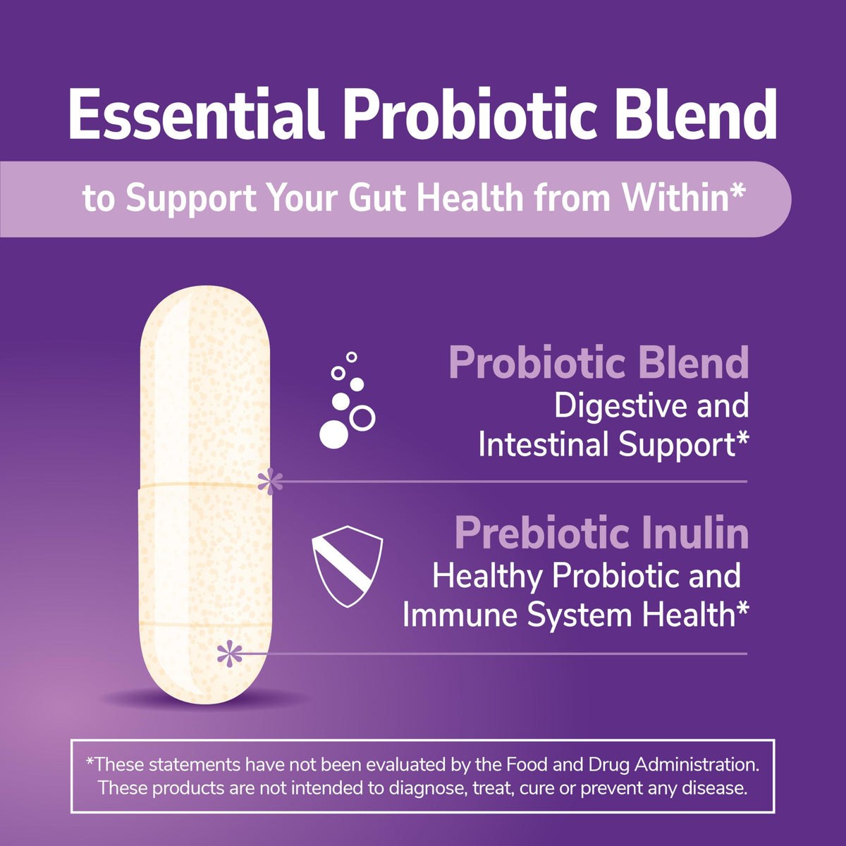 21st Century Probiotique capsules avec étiquette