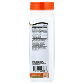 21st Century Vitamine C 1000mg comprimés arrière avec ingrédients