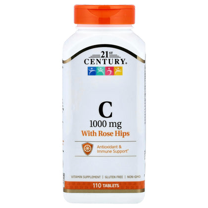 21st Century Vitamine C 1000mg comprimés avant avec étiquette