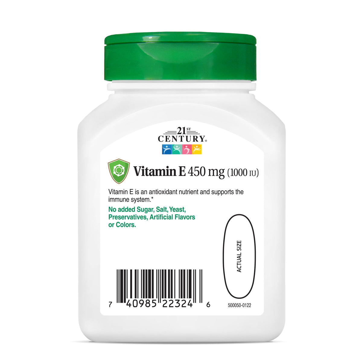21st Century Vitamine E 1000 IU Gélules, présentation de la boîte