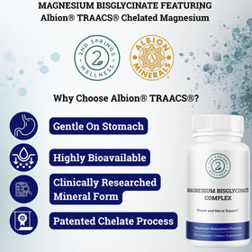 2nd Springs Magnésium Bisglycinate 400mg capsules, format de 120