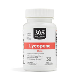 365 by Whole Foods Market Lycopène 20 mg 30 capsules végétales, vue de face