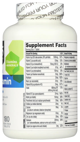 365 by Whole Foods Market Multivitamines Quotidiennes - côté de la boîte