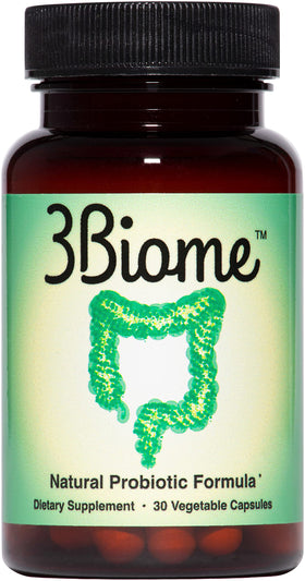 3Biome complément probiotique 60 capsules végétales avant