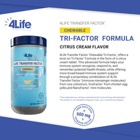 4Life Citrus Cream boîte avec 90 comprimés mâchables