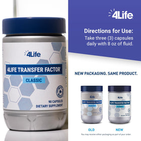 4Life Complément Alimentaire Classic 90 capsules sur une table