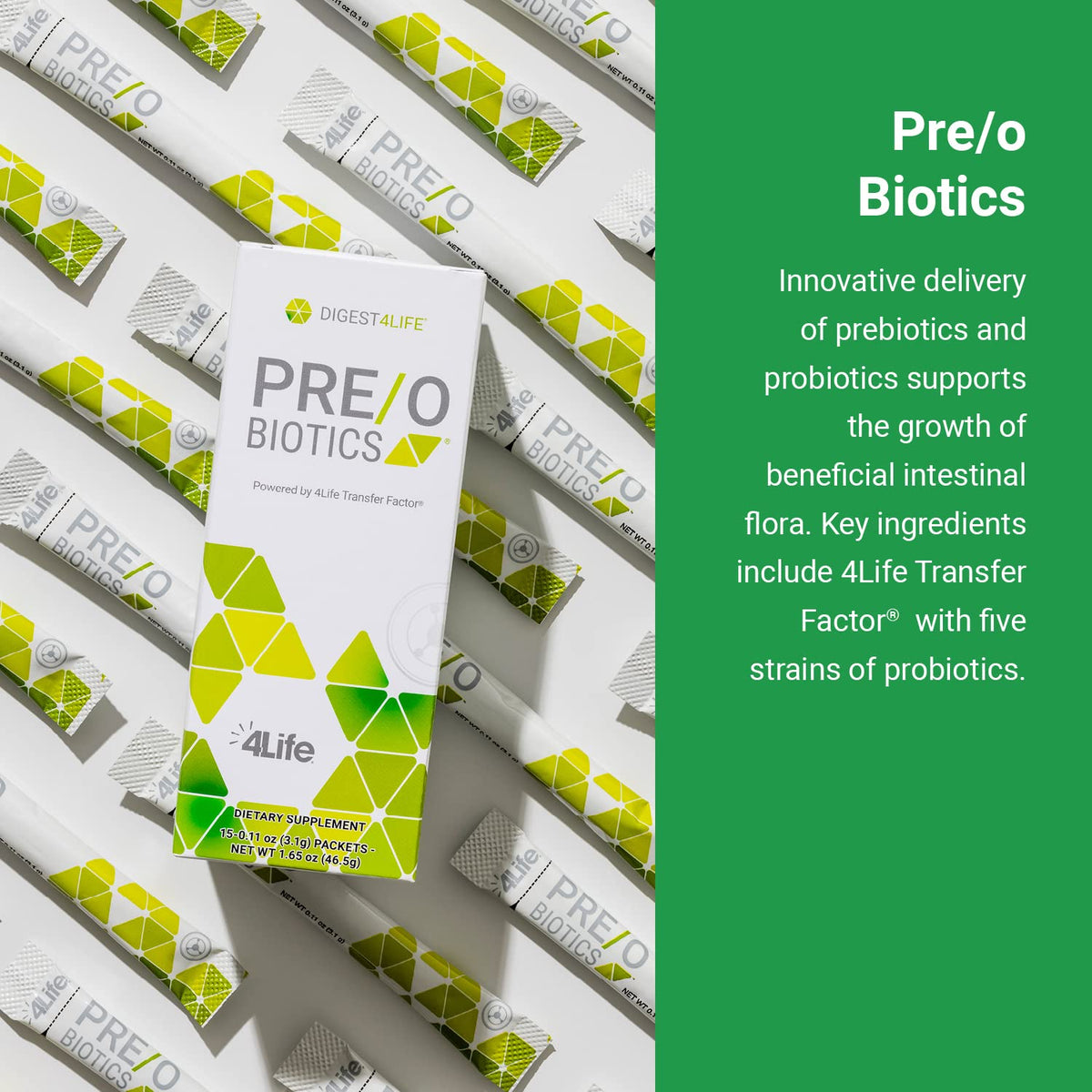 4Life Digest4Life sachets de prébiotiques, présentation des sachets