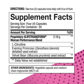 4Life Femme 120 capsules avec un verre d'eau