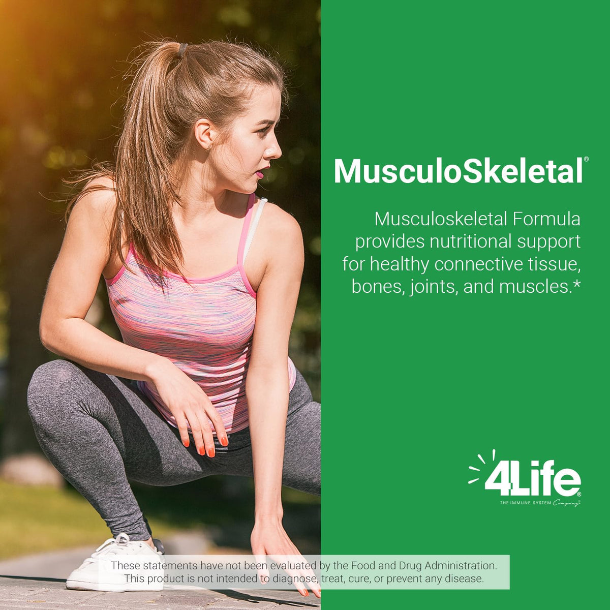 4Life Formule MusculoSquelettique, vue arrière de l'emballage