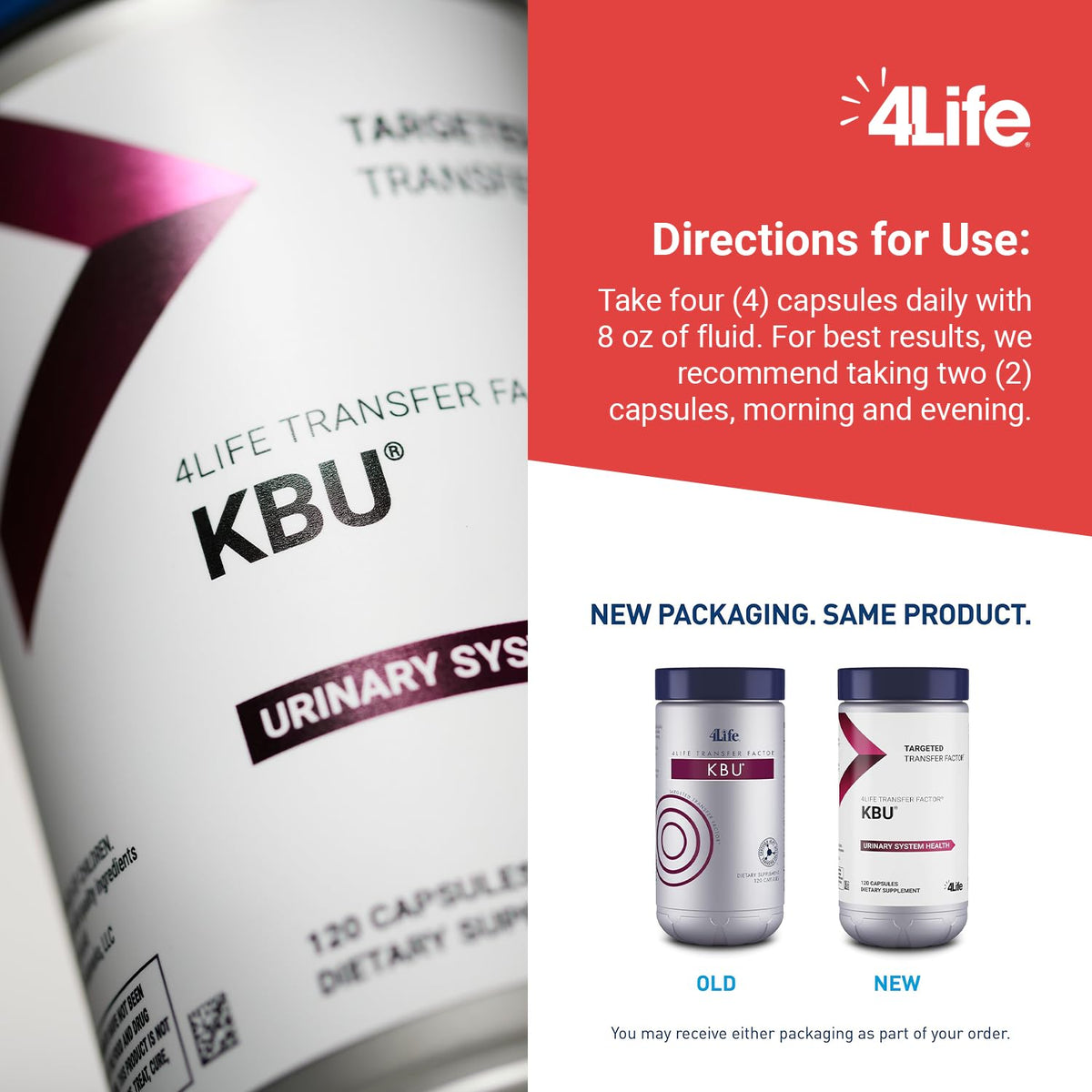 4Life KBU Soutien Urinaire en milieu de vie active