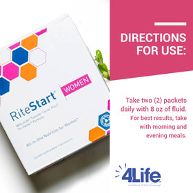 4Life RiteStart Femmes sachets dans un environnement actif