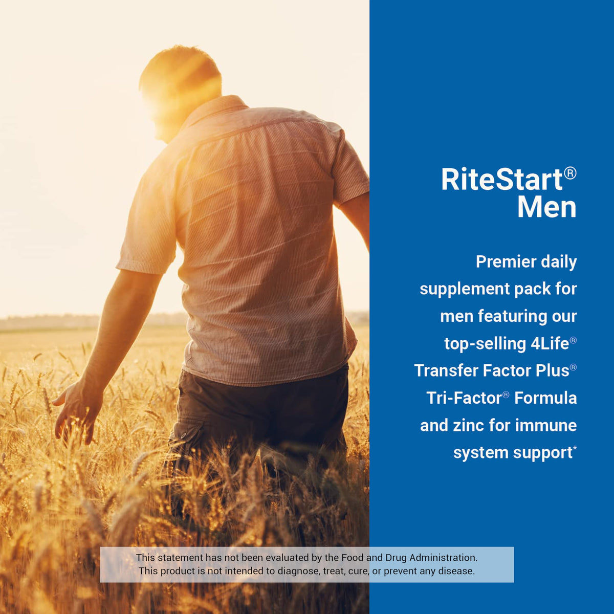 4Life RiteStart Men Multivitamine avec CoQ10 et mélange de champignons