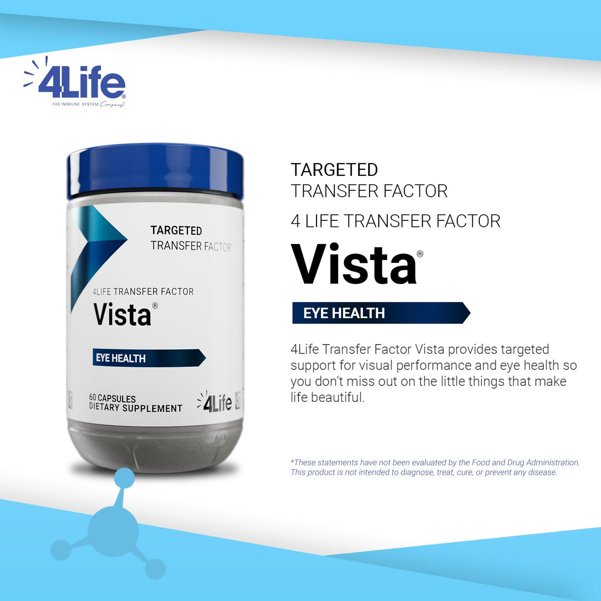 4Life Vista Santé Oculaire - étiquette du produit