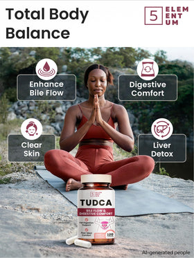 5 elementum TUDCA Complément Alimentaire 1200mg capsules avec des ingrédients naturels